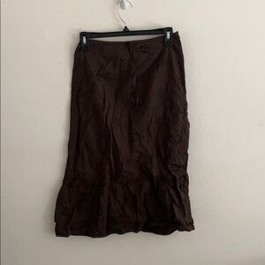 Ann Klein size 2p brown skirt